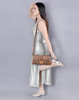 American Darling Wallet Hand Tooled Genuine Leather women bag western handbag purse