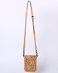 American Darling Cell Phone Holder Hand Tooled Genuine Leather women bag western handbag purse