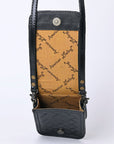 American Darling Cell Phone Holder Hand Tooled Genuine Leather women bag western handbag purse