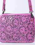 American Darling Cross Body Hand Tooled Genuine Leather women bag western handbag purse
