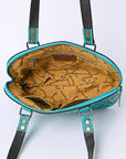American Darling Tote Hand Tooled Genuine Leather women bag western handbag purse