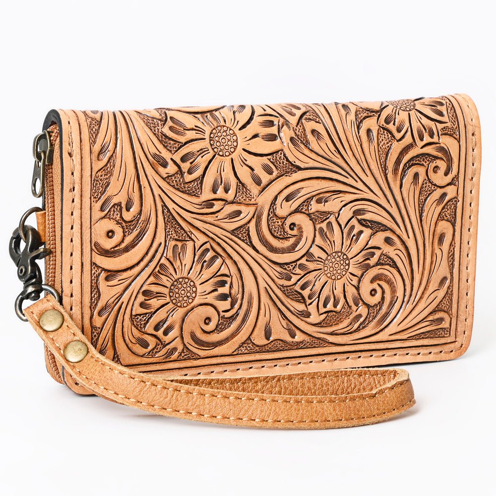 American Darling Clutch Hand Tooled Genuine Leather women bag western handbag purse