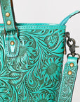 American Darling Tote Hand Tooled Genuine Leather women bag western handbag purse