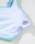 Bonnie Colorblock Square Bikini Swimsuit