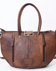 American Darling ADBG1084 Tote Hand Tooled Saddle Blanket Genuine Leather women bag western handbag purse