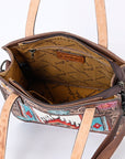 ADBG1149 American Darling Tote Hand Tooled Saddle Blanket Genuine Leather women bag western handbag purse