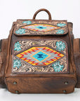 ADBG1150 American Darling Backpack Hand Tooled Saddle Blanket Genuine Leather women bag western handbag purse