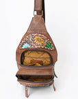 ADBG1153 American Darling Sling Hand Tooled Genuine Leather women bag western handbag purse