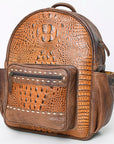 ADBG1154 American Darling Backpack Crocodile embossed Genuine Leather women bag western handbag purse
