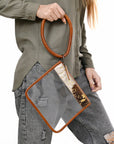 American Darling Clear Bag Hair-on Genuine Leather women bag western handbag purse