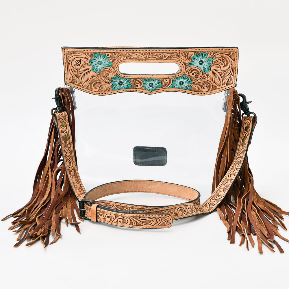 ADBG1163 American Darling Clear Bag Hand Tooled Genuine Leather women bag western handbag purse