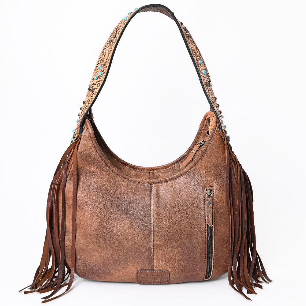 ADBG1164 American Darling Hobo Hand Tooled Crocodile embossed Genuine Leather women bag western handbag purse