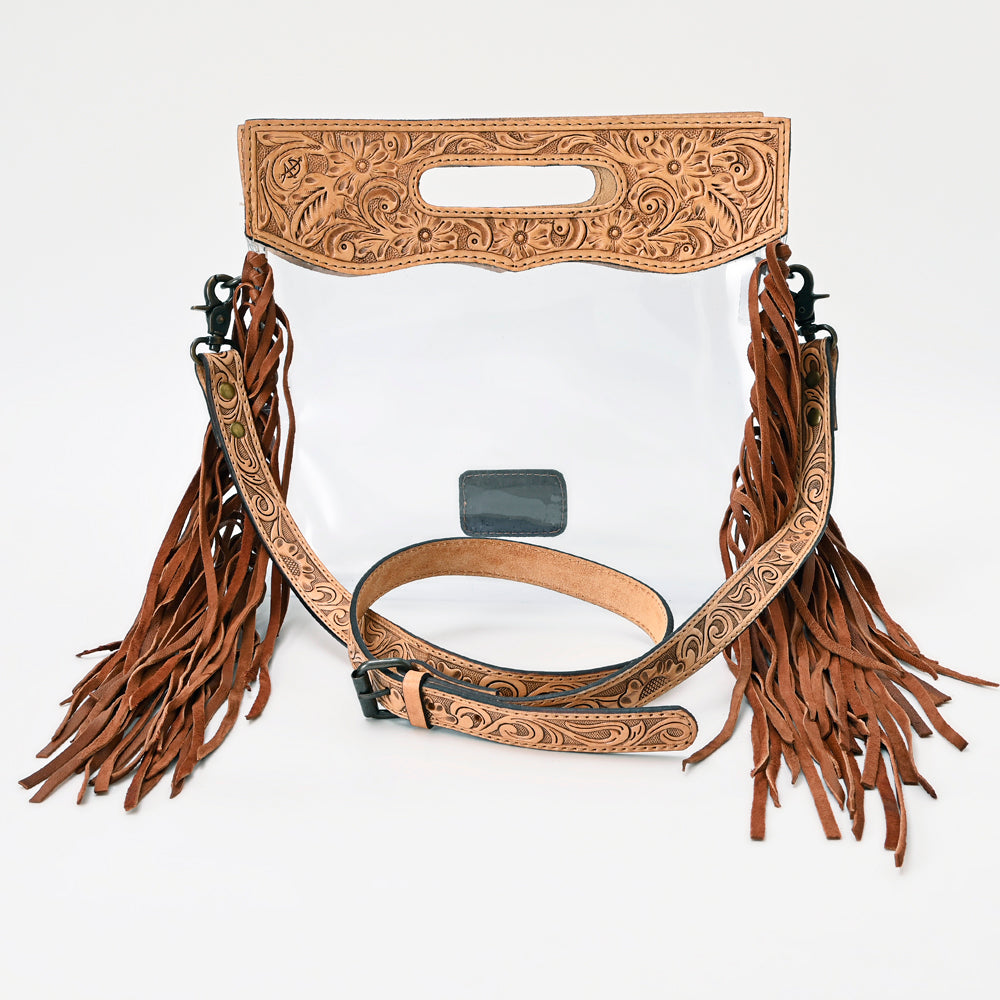 ADBG1172 American Darling Clear Bag Hand Tooled Genuine Leather women bag western handbag purse