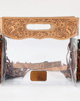 ADBG1172 American Darling Clear Bag Hand Tooled Genuine Leather women bag western handbag purse