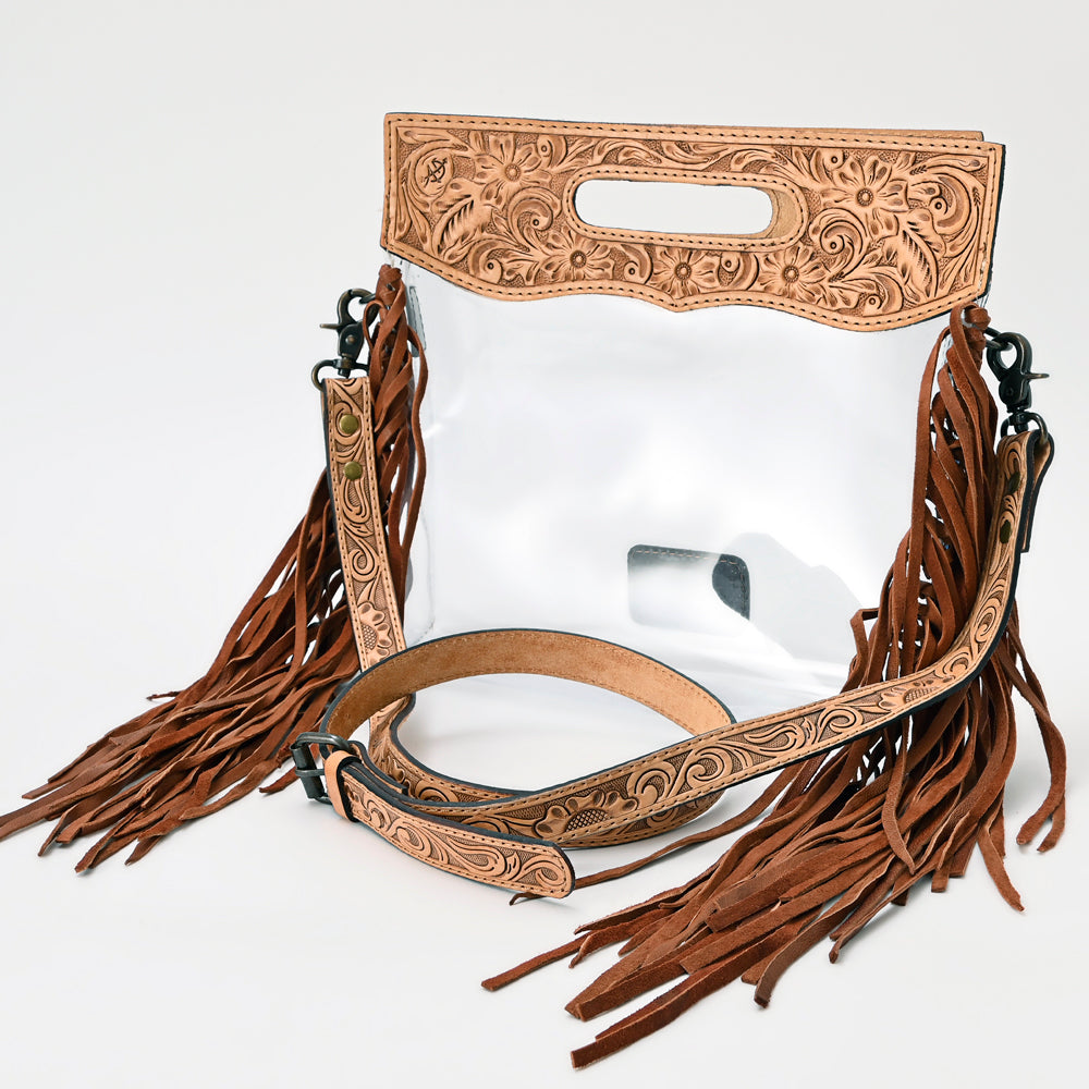 ADBG1172 American Darling Clear Bag Hand Tooled Genuine Leather women bag western handbag purse
