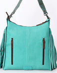American Darling ADBG1175 Hobo Hobo Crocodile Embossed Genuine Leather Women Bag Western Handbag Purse
