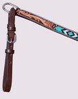 HILASON Western Horse Floral Breast Collar Headstall Genuine Leather Brown