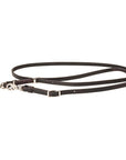 Hilason Western Horse American Leather Flat Roper Reins Dark Brown