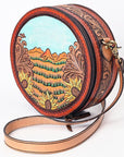 ADBGA348 American Darling Hand Tooled Genuine Leather Women Bag Western Handbag Purse