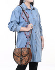 American Darling ADBGA352 Crossbody Hand Tooled Genuine Leather Women Bag Western Handbag Purse