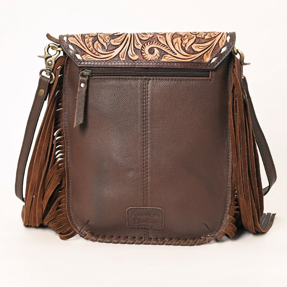 ADBGA353 American Darling Hand Tooled Hair On Genuine Leather Women Bag Western Handbag Purse