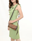 American Darling Crossbody Hand Tooled Genuine Leather Western Women Bag Handbag Purse | for Cute