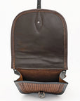 Hilason Floral  Western Horse Leather Saddle Bag Heavyduty Traditional Trail Ride