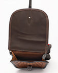 Hilason Floral  Western Horse Leather Saddle Bag Heavyduty Traditional Trail Ride