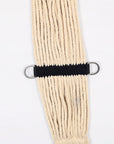 HILASON Horse Western 27 Strand Double Weave Roper Cinch Off White