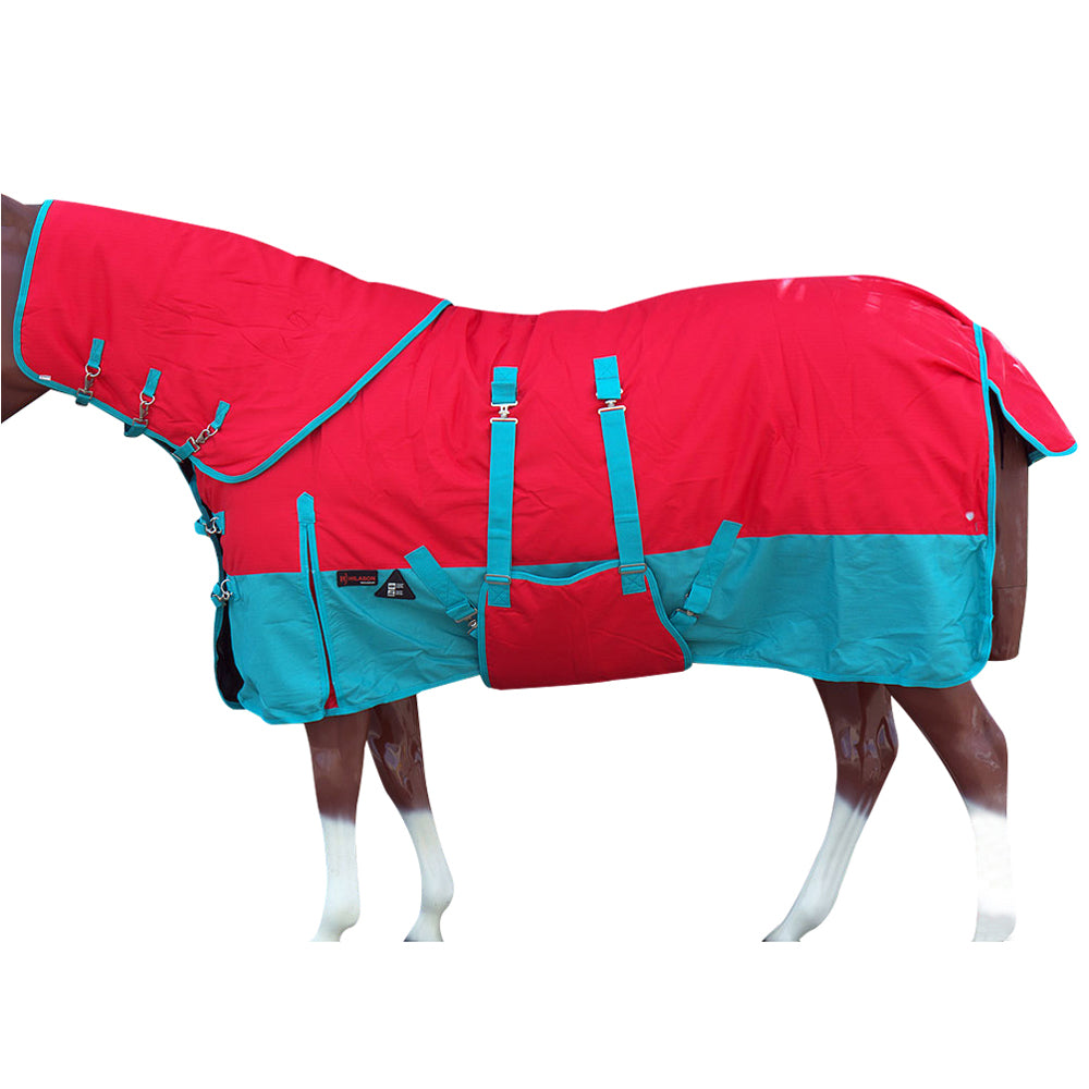 HILASON 1200D Waterproof Winter Horse Blanket Neck Cover Belly Wrap | Turnout Blankets for Horses