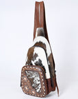 ADBG1182B American Darling Hand Tooled Hair On Genuine Leather Women Bag Western Handbag Purse