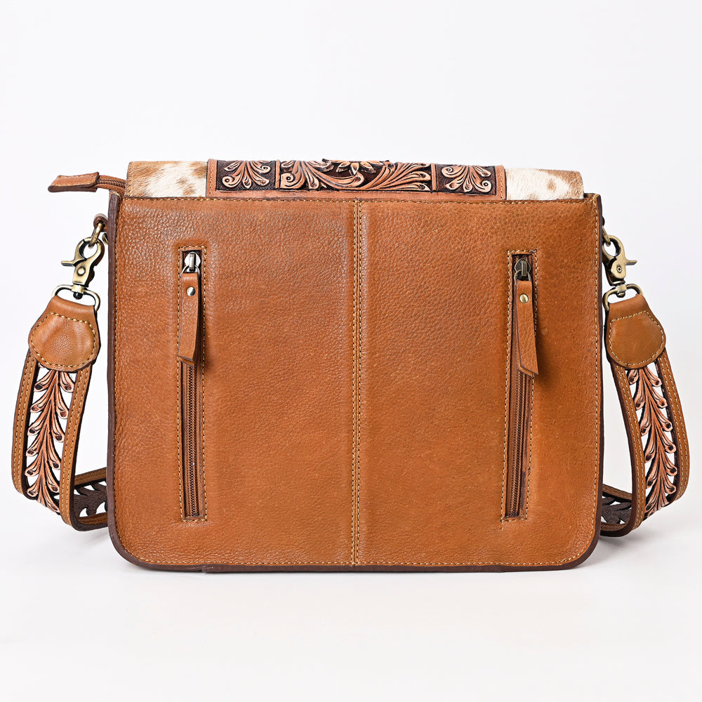 ADBGA375 American Darling Hand Tooled Hair On Genuine Leather Women Bag Western Handbag Purse
