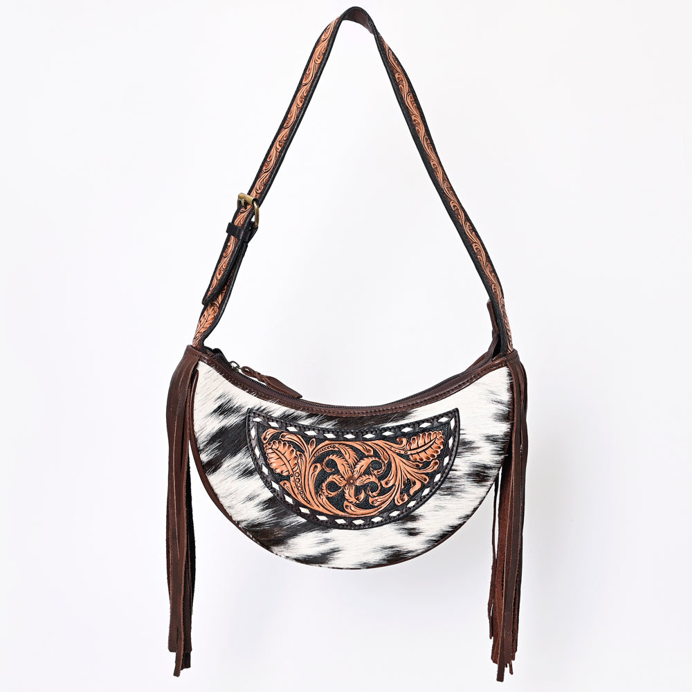 ADBGA376 American Darling Hand Tooled Hair On Genuine Leather Women Bag Western Handbag Purse