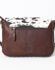 American Darling ADBGA377 Crossbody Hand Tooled Hair-On Genuine Leather Women Bag Western Handbag Purse