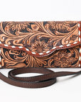 ADBGA381 American Darling Hand Tooled Genuine Leather Women Bag Western Handbag Purse