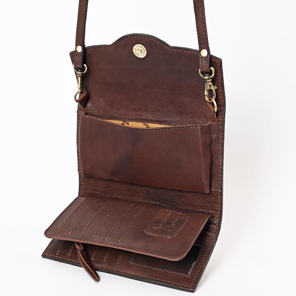 ADBGA381 American Darling Hand Tooled Genuine Leather Women Bag Western Handbag Purse
