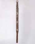 HILASON Western Genuine Leather Heavy Duty Dog Collar Floral Tooled