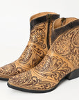 American Darling ADFT161 Hand tooled carved genuine leather sandal footwear flip flop