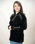 American Darling Velvet Women shirt dress Tunic Ladies girl Top