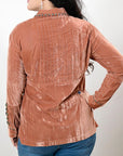 American Darling Velvet Women shirt dress Tunic Ladies girl Top