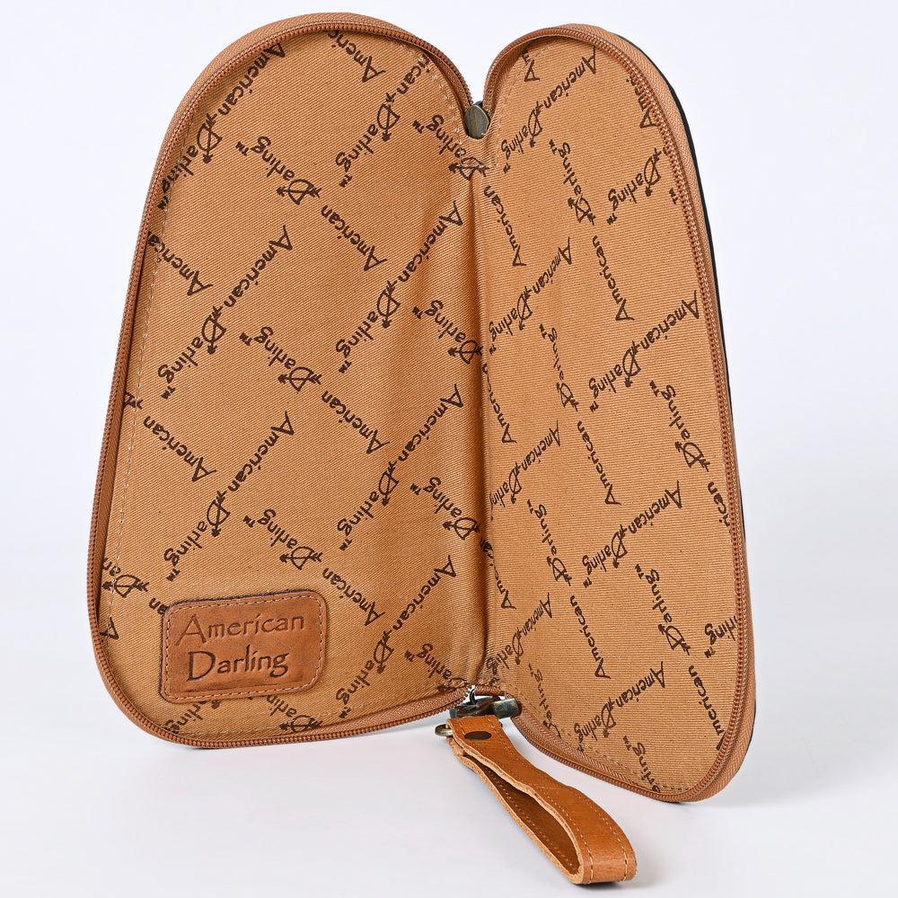 ADGC104 American Darling Hand Tooled Saddle Blanket Genuine Leather Women Bag Western Handbag Purse