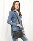 American Darling Hand Tooled Genuine Leather Women Bag Western Handbag Purse