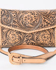 American Darling Hand Tooled Genuine Leather Women Bag Western Handbag Purse