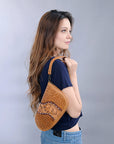 ADGC105 American Darling Hand Tooled Genuine Leather Women Bag Western Handbag Purse