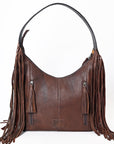 ADBGA390 American Darling Hand Tooled Hair On Genuine Leather Women Bag Western Handbag Purse