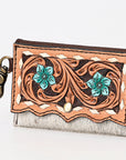 American Darling Hand Tooled Hair On Genuine Leather Women Bag Western Handbag Purse