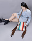 American Darling Cross Body Hand Tooled Saddle Blanket Genuine Leather Women Bag Western Handbag Purse