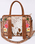 American Darling Briefcase Hand Tooled Saddle Blanket Genuine Leather women bag western handbag purse