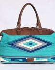 American Darling Duffel Saddle Blanket Genuine Leather Women Bag Western Handbag Purse