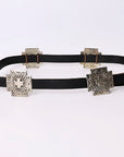 American Darling Full Grain Genuine Leather Belt Womens Western with Removable Buckle Hunter Green Small